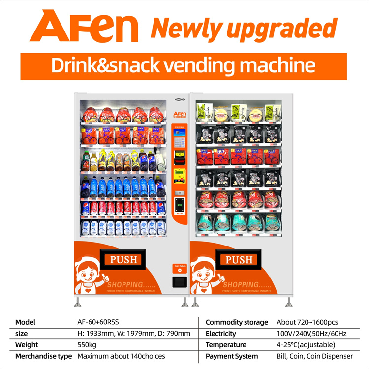 AF-60+60RSS snackautomaat